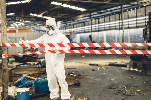 Professional Sewage Cleanup technician working in Richmond, VA